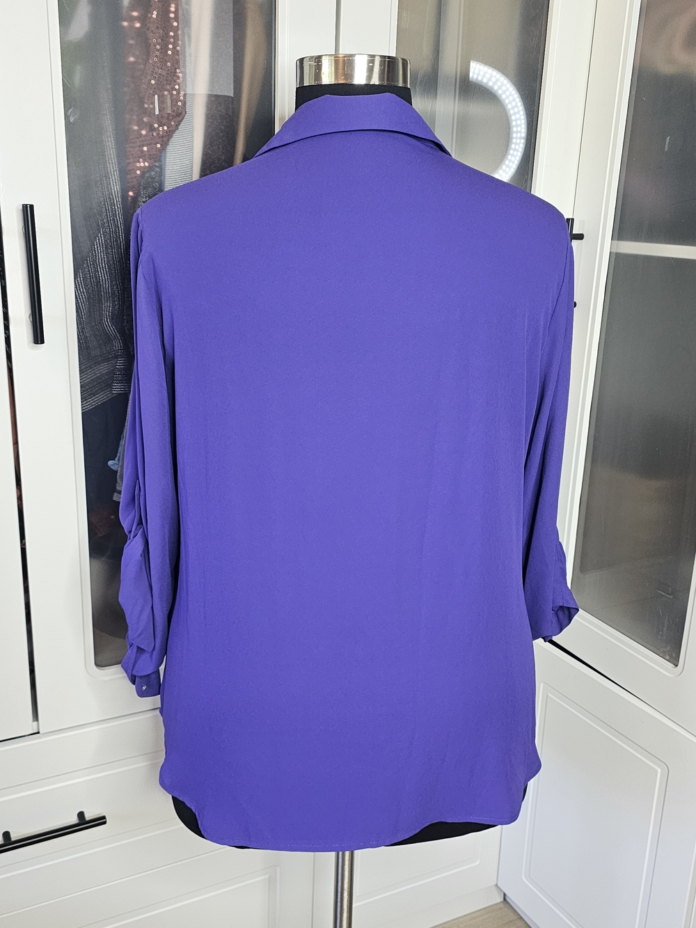 Vince Camuto Purple Button-Front Women’s Blouse 2X - Picture 4 of 6